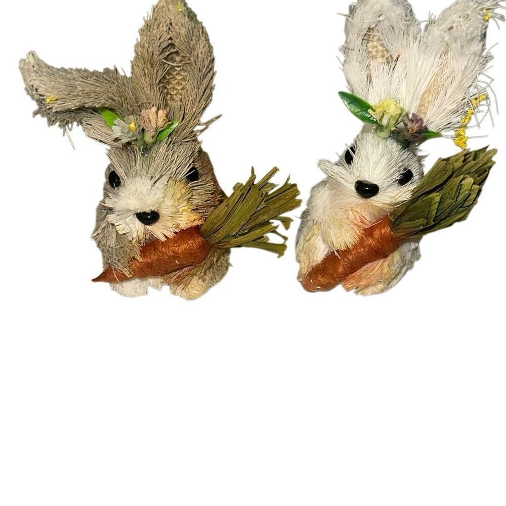 *New* w/o tags 2 decorative bunnies good for crafts or display